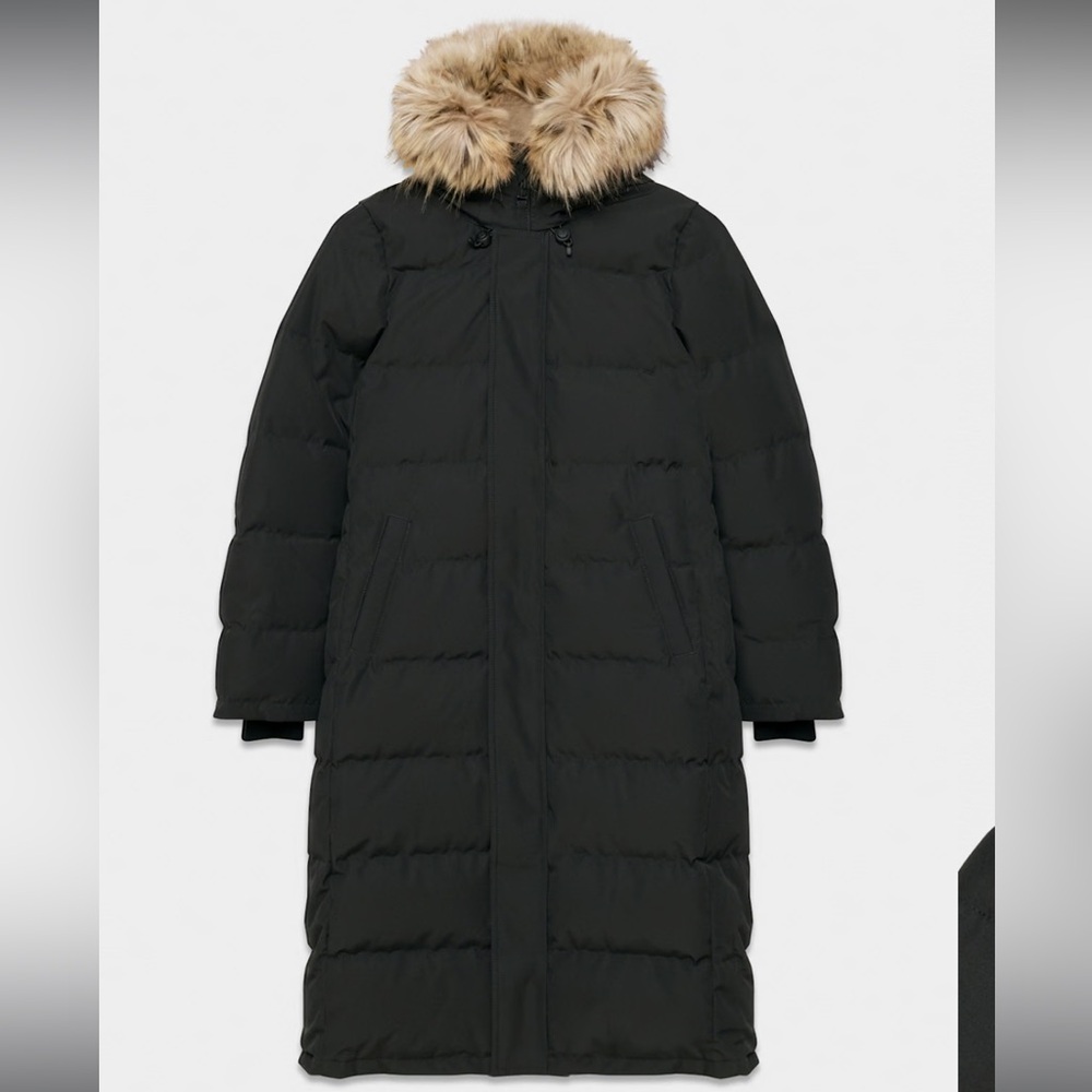Aritzia The Powder Parka Long in Black